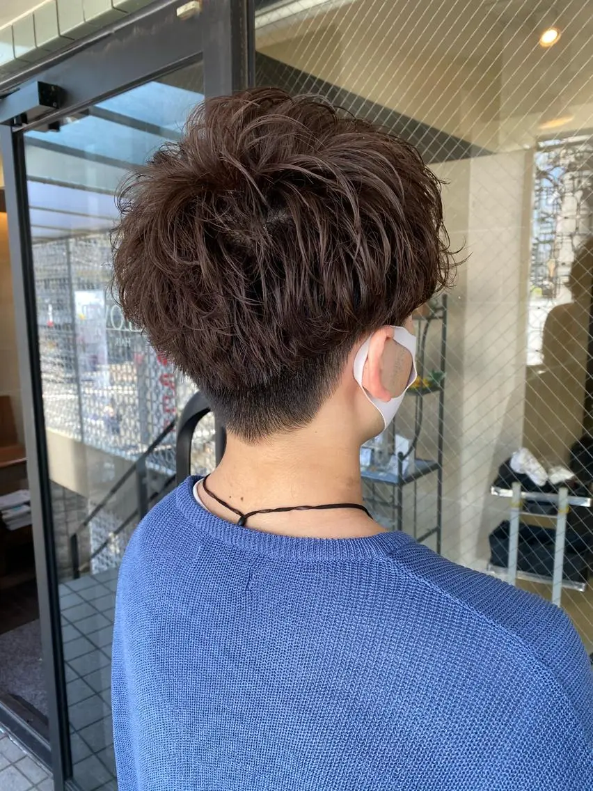 メンズ メンズパーマ カット パーマ 進 詩織のヘアスタイル