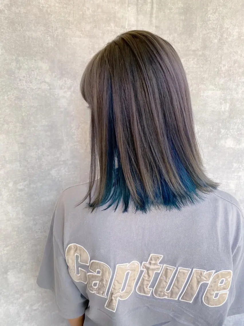 ミディアム カラー カット ヘアカラー トリートメント 入江 允のヘアスタイル