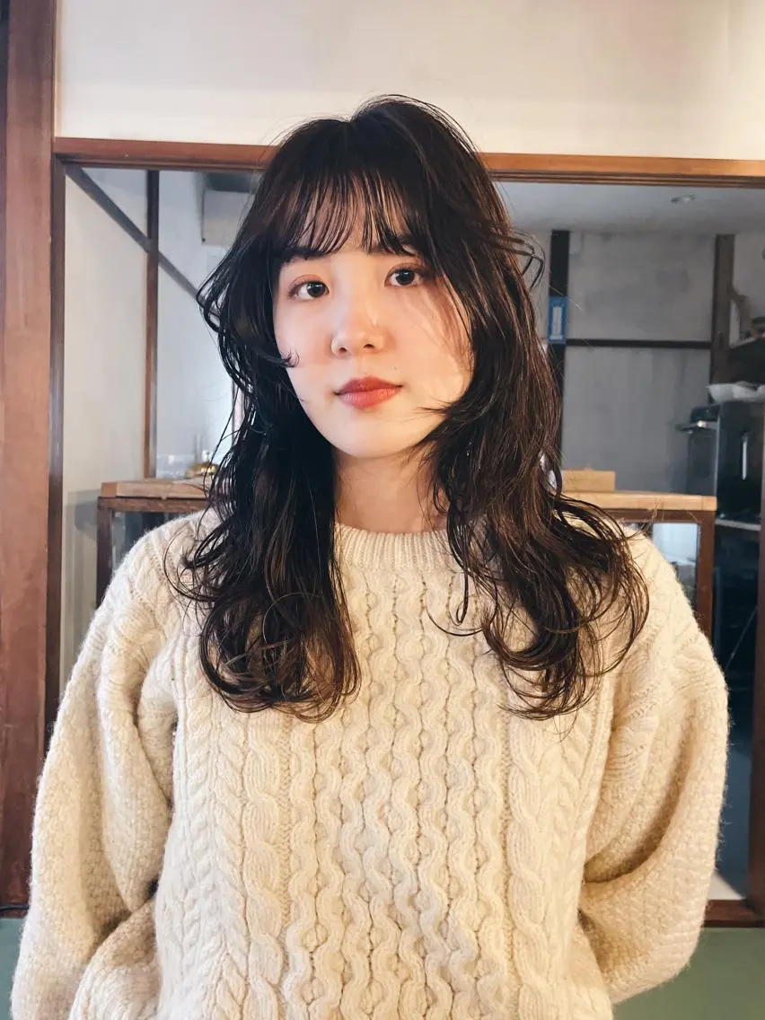 ロング カット パーマ トリートメント 似合わせパーマ 🌼カンナのヘアスタイル