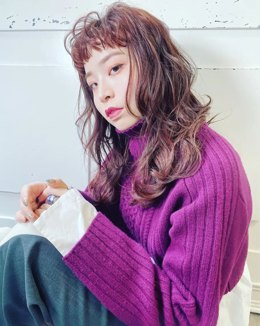 セミロング カラー ヘアアレンジ 三軒茶屋/髪質改善 やまなかのヘアスタイル