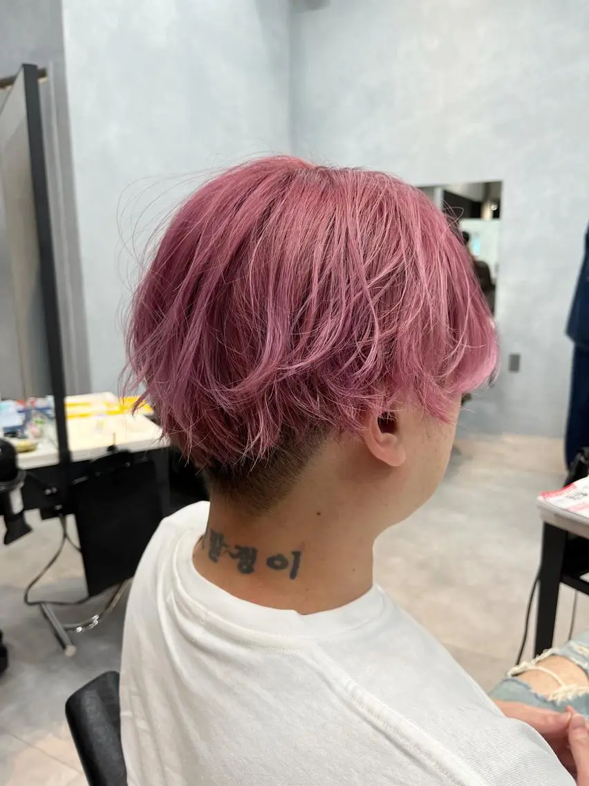 メンズ カット ヘアカラー 🦩レイヤー|透明感 カラー🦩makoのヘアスタイル