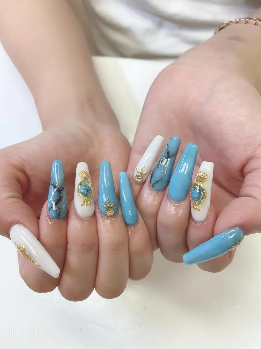 ロング JNA認定講師🌸 RIEのネイルデザイン