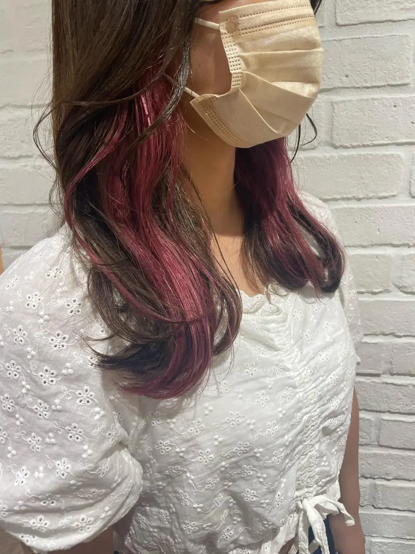 セミロング カラー カット ヘアカラー トリートメント hisano / ハイトーン・透明感のヘアスタイル