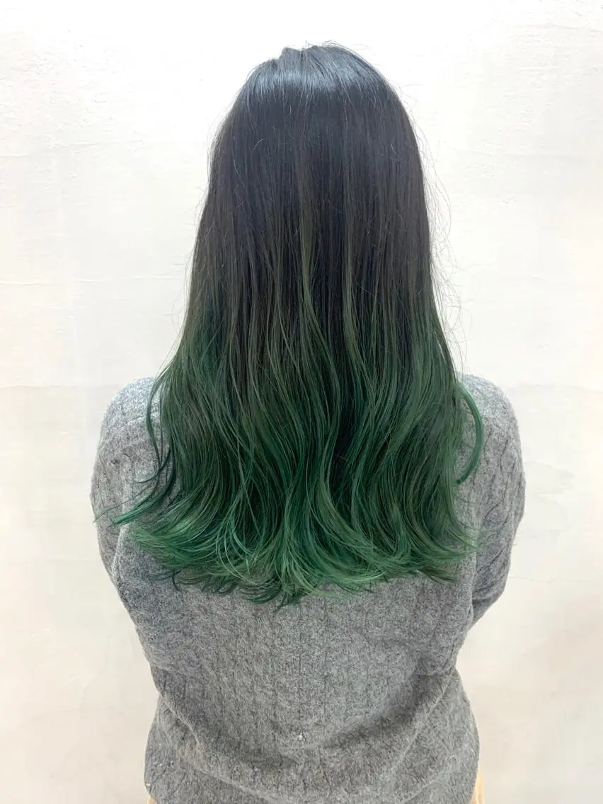 ロング カラー ブリーチ ケアブリーチ グラデーションカラー 田中大星 /ボブ 縮毛矯正のヘアスタイル