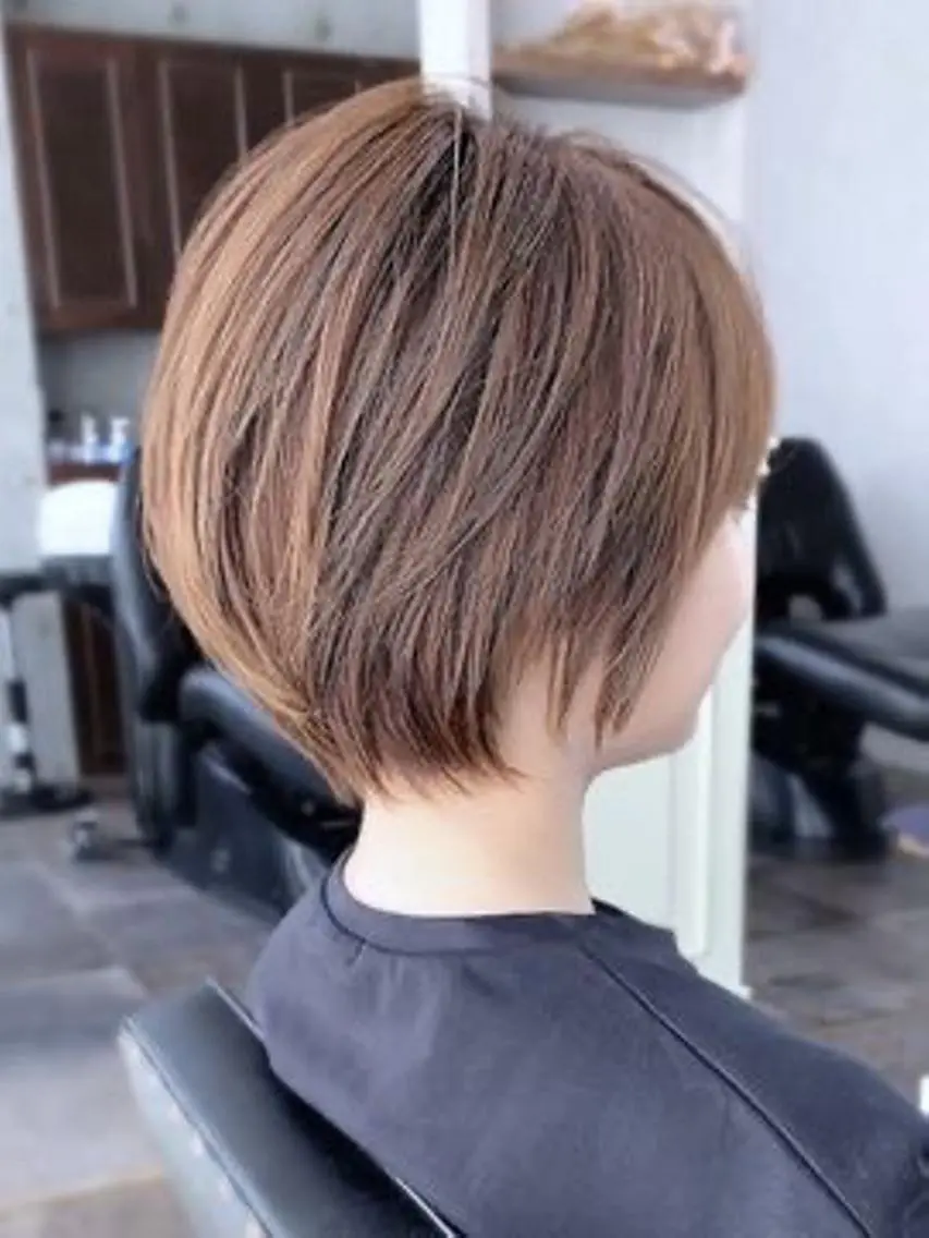ショート カラー カット ヘアカラー トリートメント ✨透明感カラー✨ ✨小顔カット✨山木のヘアスタイル