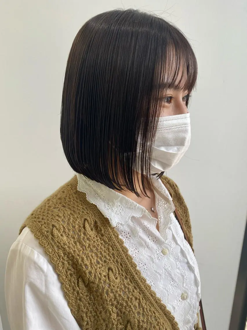 ミディアム ヒラノホナミ 🫧透ける艶髪🫧のヘアスタイル