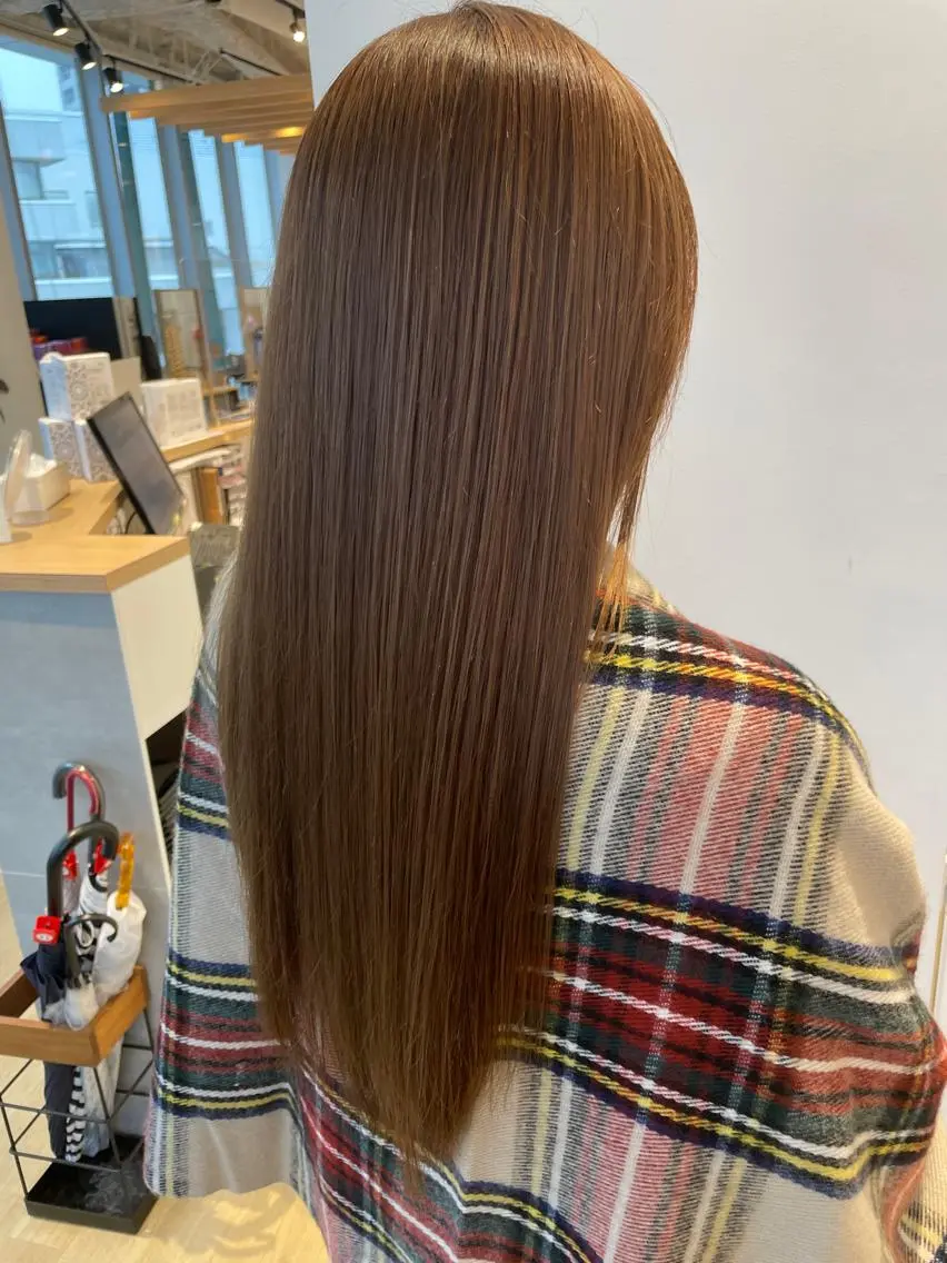 ロング カラー ヘアカラー トリートメント 美髪形成！色素改善！ 秋田　和輝のヘアスタイル
