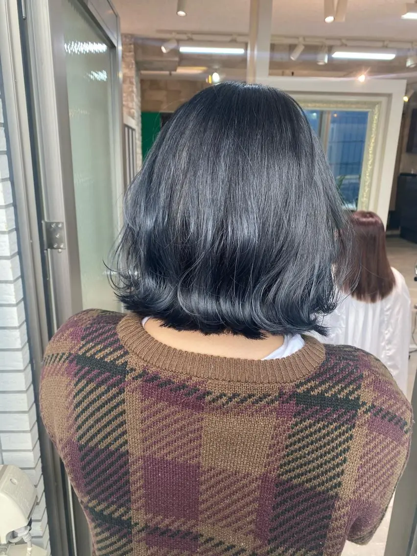ショート カット ヘアカラー トリートメント 🤍韓国風ヘア 柴田真帆🤍のヘアスタイル