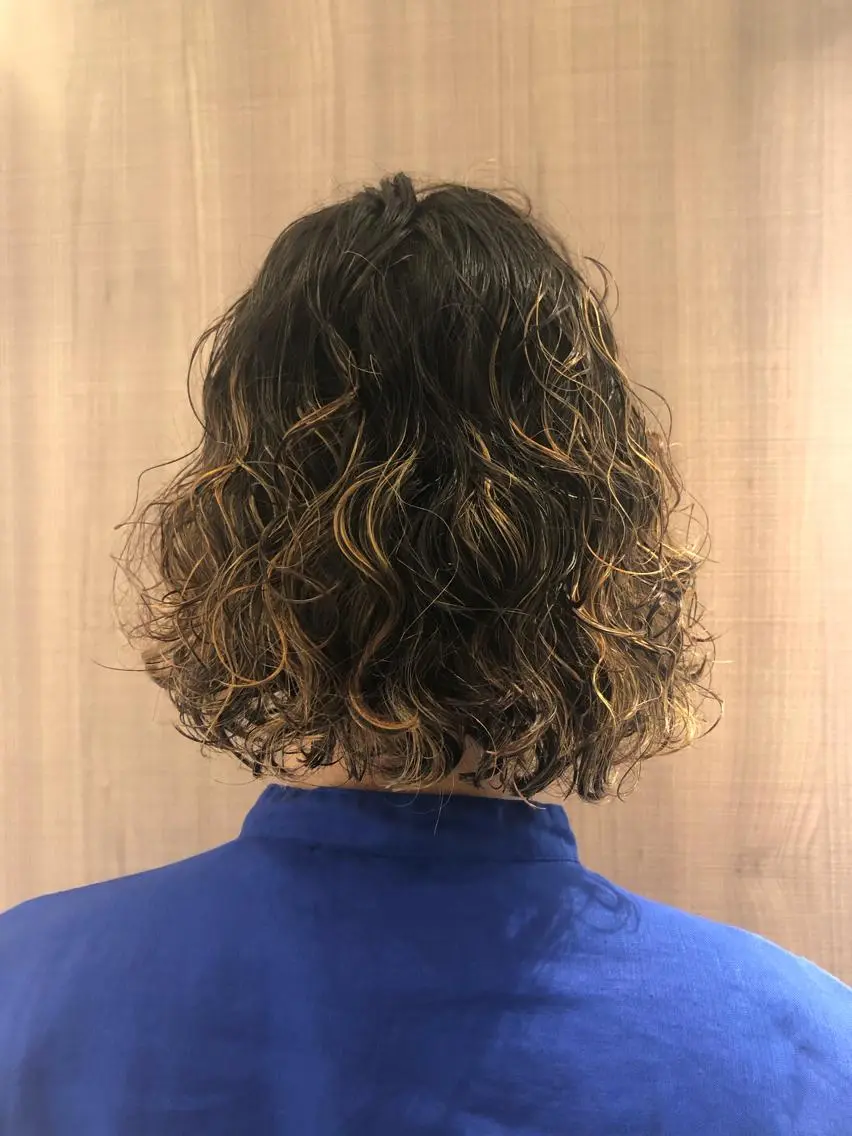 カラー パーマ メンズ カット パーマ 縮毛矯正/髪質改善/ 艶髪ササキナツミのヘアスタイル