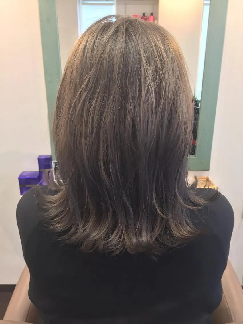 ミディアム ヘアカラー トリートメント ヘアセット 中村 優太のヘアスタイル
