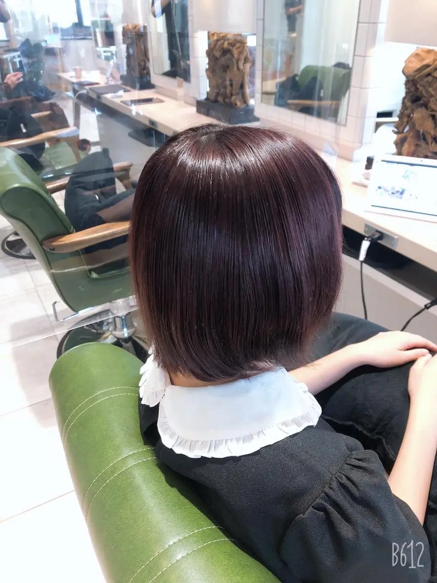 ショート カラー ピンクカラー バイオレットカラー EARTH志木/佐藤 氷河のヘアスタイル