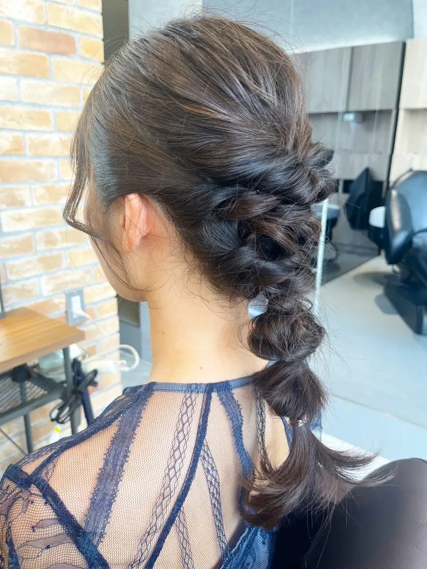 ヘアアレンジ ヘアセット LucksiMie ginza 明松のヘアスタイル