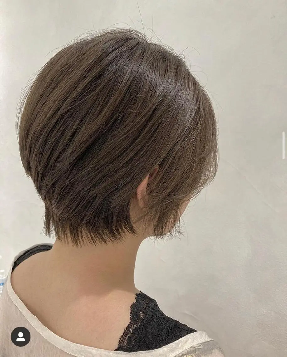 ショート カラー ヘアアレンジ ショートボブ ボブ ショートヘア エグチ アキラのヘアスタイル