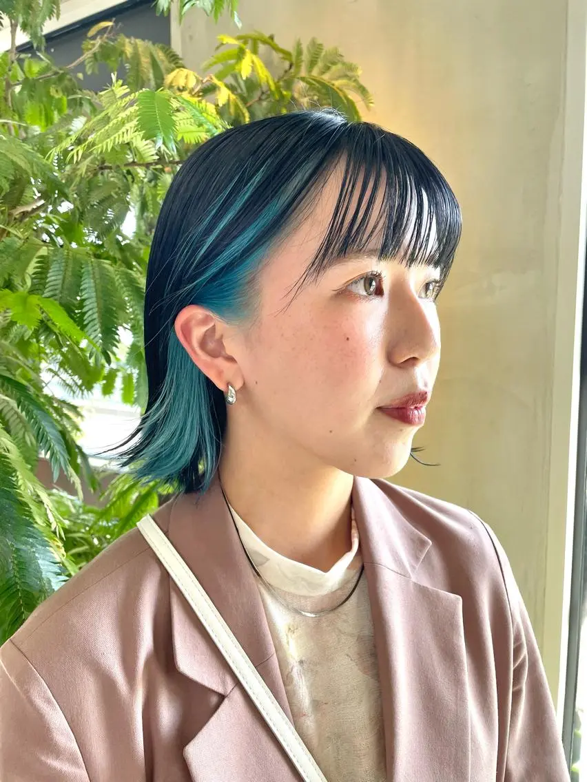 ショート ワイドバング yuga/ パーマのヘアスタイル