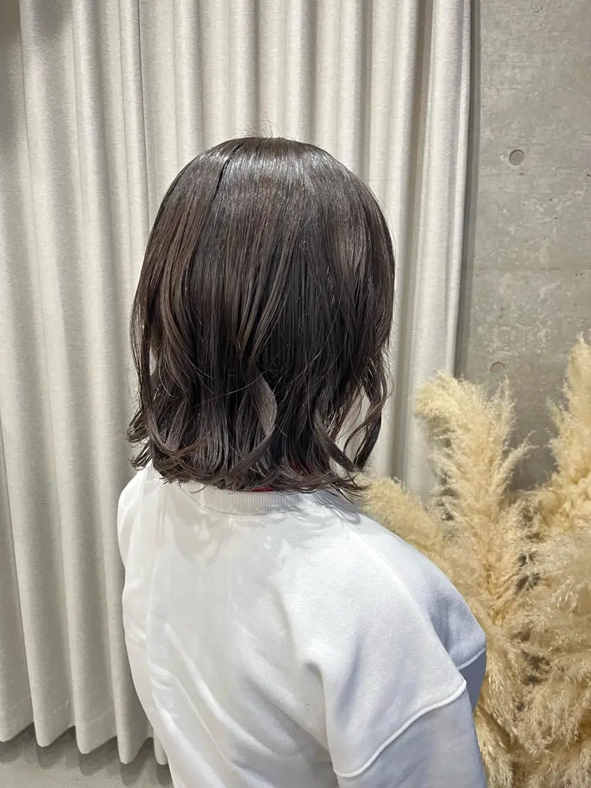 ミディアム パーマ カット パーマ ロングパーマ木村 ボブパーマのヘアスタイル