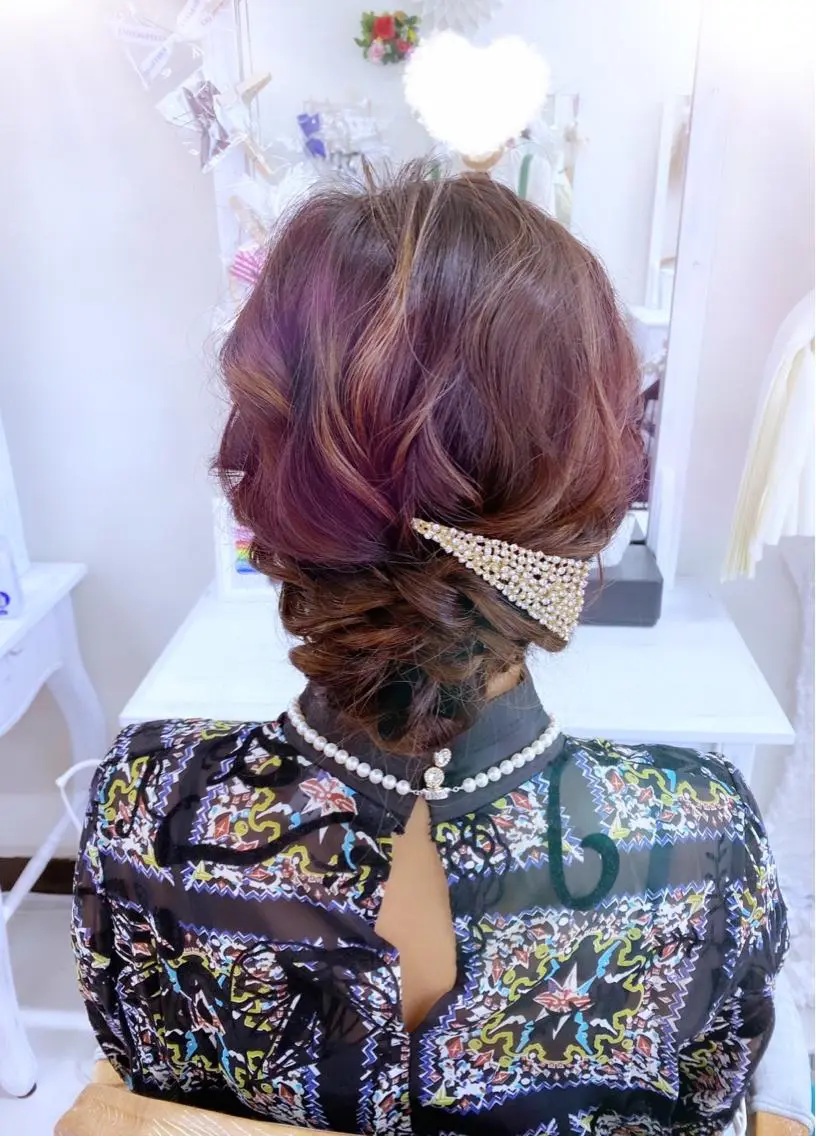 ヘアアレンジ ヘアセット ヘアセットサロン ココのヘアスタイル