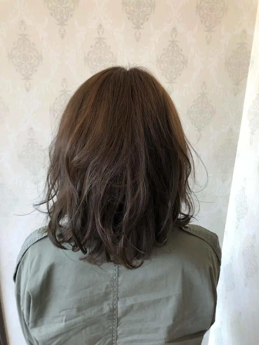 ミディアム カラー カット ヘアカラー 五十嵐 聡のヘアスタイル