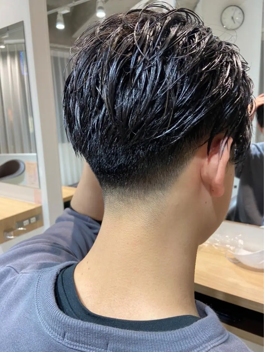 メンズ フェードカット ショート✨ボブ スタイル田﨑大雅✂️のヘアスタイル