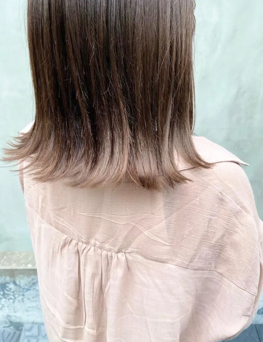 ミディアム カラー パーマ ヘアアレンジ メンズ キッズ ネイル マツエク・マツパ インナーカラー/ KANAのヘアスタイル