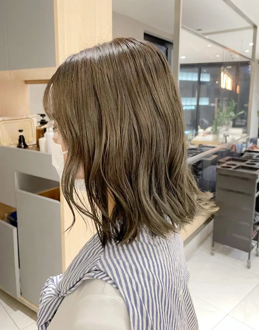ミディアム カラー ヘアアレンジ 艶髪/レイヤーカット 🐣misakiのヘアスタイル