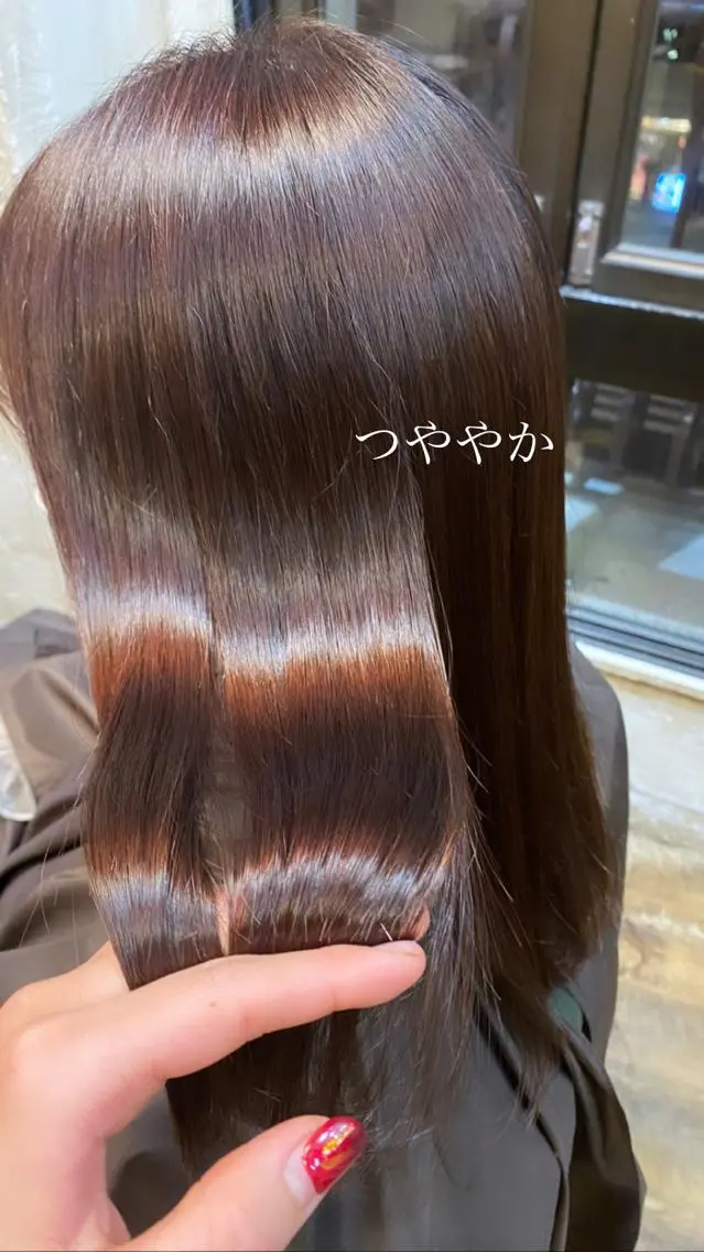 セミロング カラー 髪質改善 トリートメント マンツーマン 美容師💚コウブチのヘアスタイル