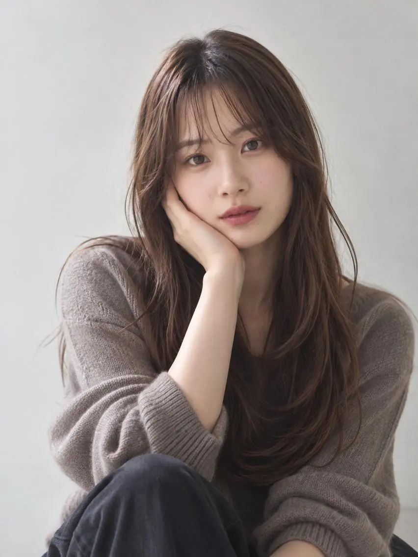 カラー ロング ブリーチ ケアブリーチ 透明感カラー ダブルカラー イヤリングカラー カット ヘアカラー トリートメント "オトナ髪”/ LAKA TOCCAのヘアスタイル