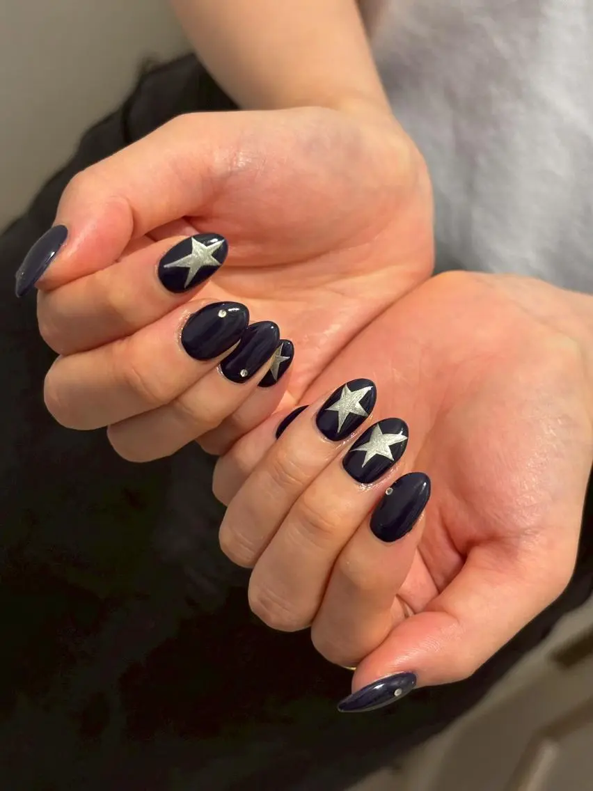ネイル アートネイル フラッシュネイル フレンチネイル マグネットネイル Allma Nailのネイルデザイン