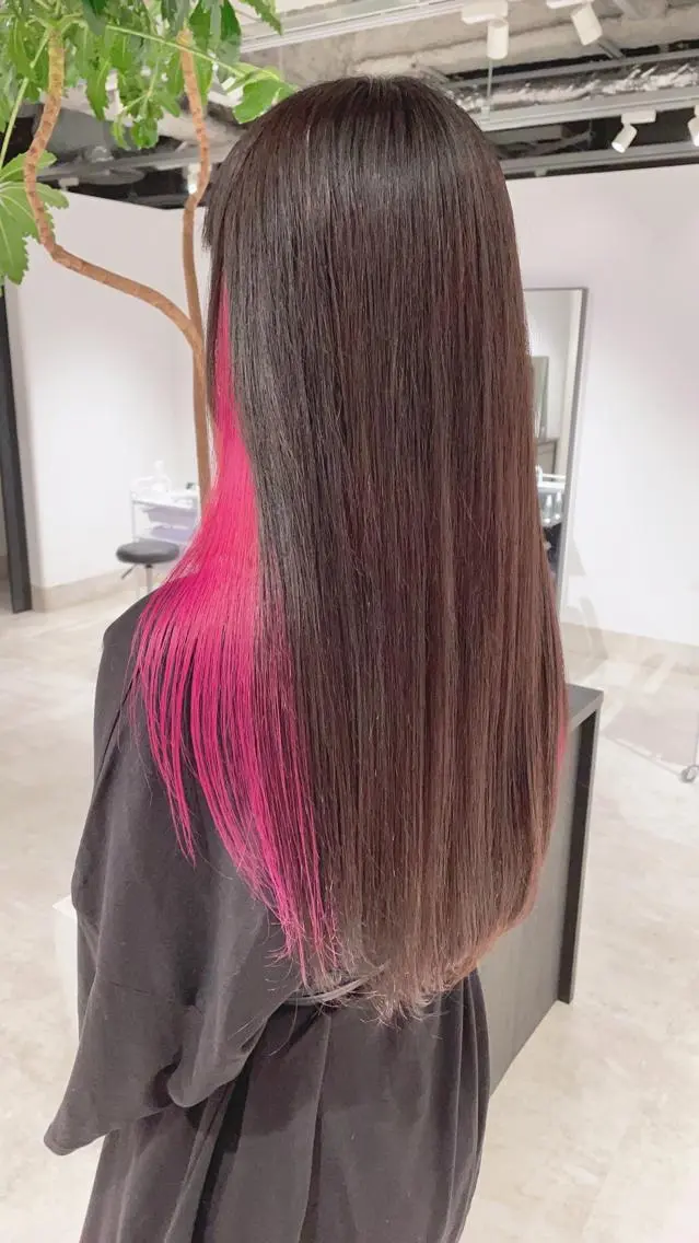 ロング カラー トリートメント 渋谷:インナーカラー /🍒エリカ🍒のヘアスタイル