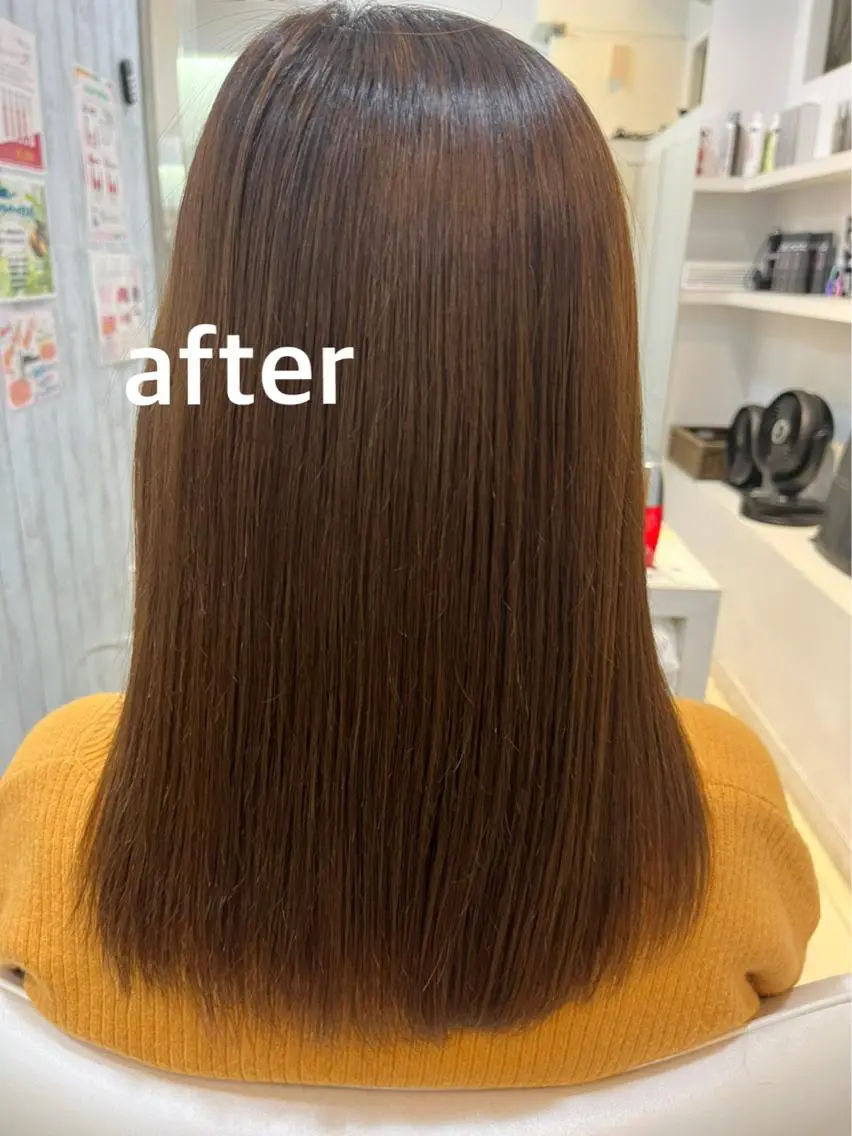 セミロング 髪質改善 トリートメント カット トリートメント 【髪質改善カラー】 瀧田嵐士🇰🇷のヘアスタイル