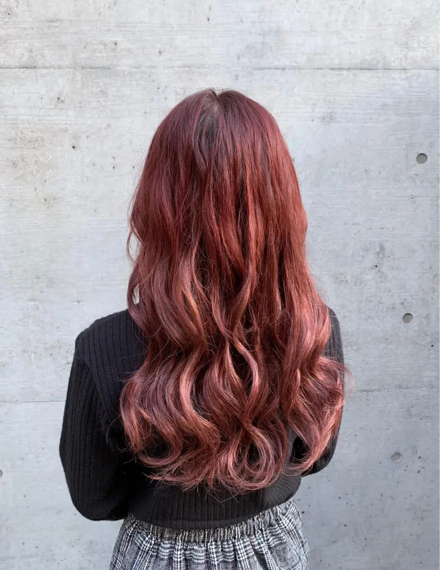 ロング カラー エクステ 色落ちまでキレイに! !女性サロンのヘアスタイル