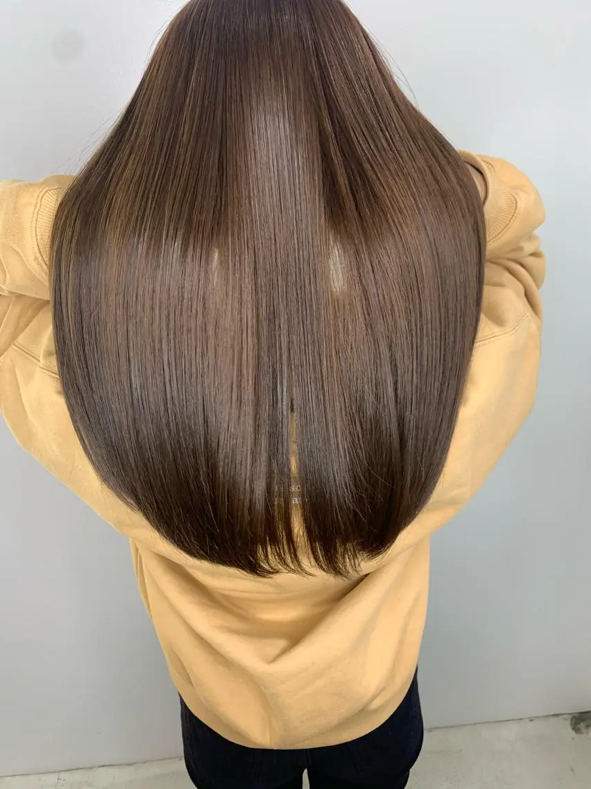 ロング カット ヘアカラー トリートメント 🌿大内雅斗 🌿韓国ヘアのヘアスタイル