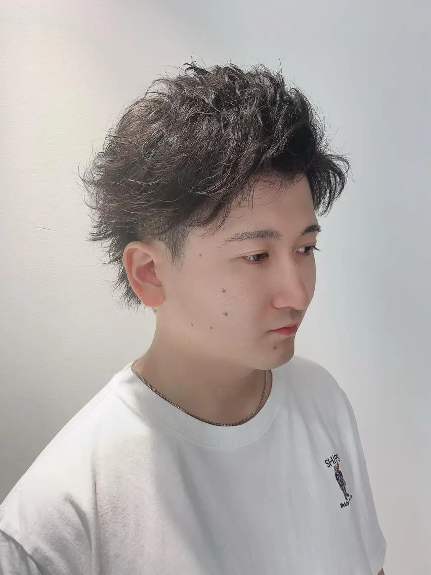 メンズ カット パーマ トリートメント ヘアセット ✨上村 潤平✨メンズヘア✨のヘアスタイル