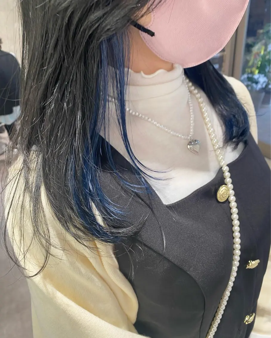 ロング mina🪐立川駅/ 無料ショートカットのヘアスタイル