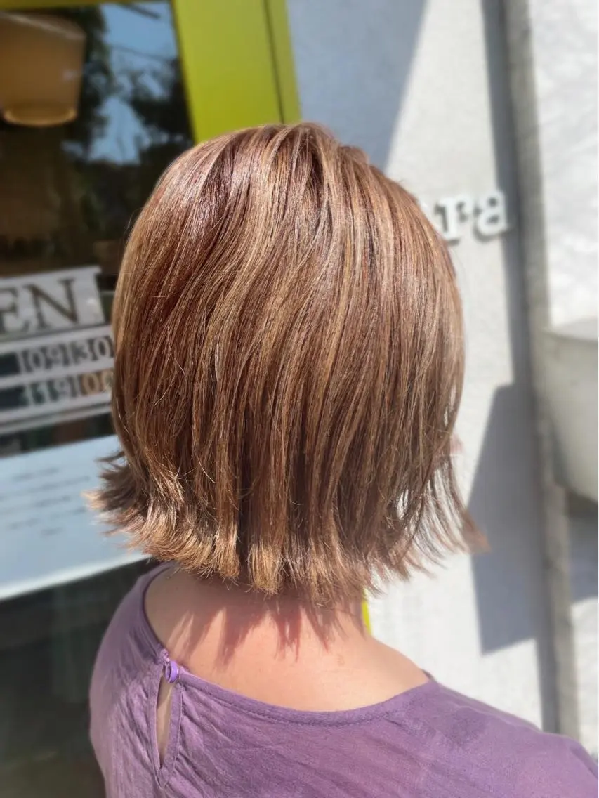 ミディアム カラー アッシュ ハイライトカラー ハイライト hair&spa Claraのその他イメージ
