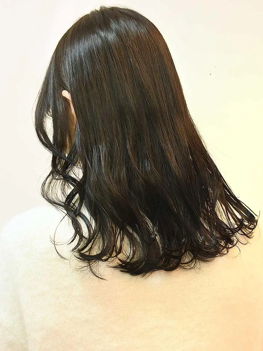 セミロング カラー ヘアカラー 【Atem 大町店】 永森　優里花のヘアスタイル