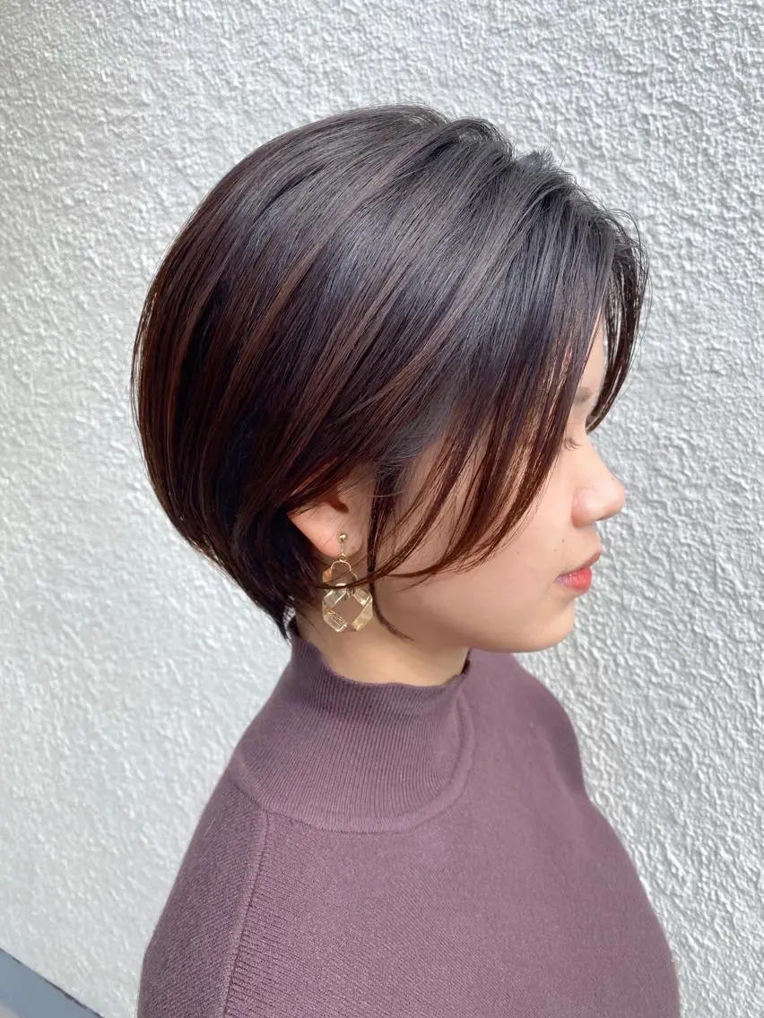 ショート カラー ベージュカラー ピンクカラー ピンクベージュ コバヤシ タイジュのヘアスタイル