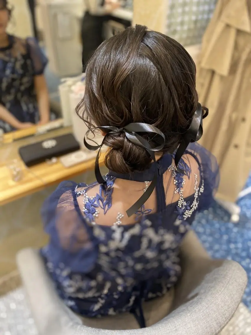ヘアアレンジ ヘアセット天神駅直結 jrメンバーJUNのヘアスタイル