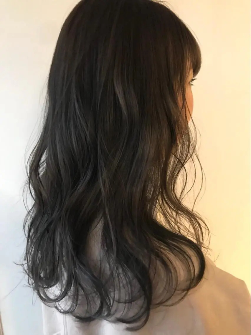 ロング カラー ヘアアレンジ アッシュ 髪質改善カラー/艶髪 LISAのヘアスタイル