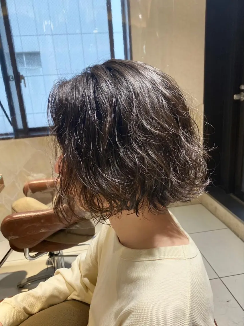 ミディアム パーマ メンズ カット パーマ メンズ支持率No.1 店長 石川和馬のヘアスタイル