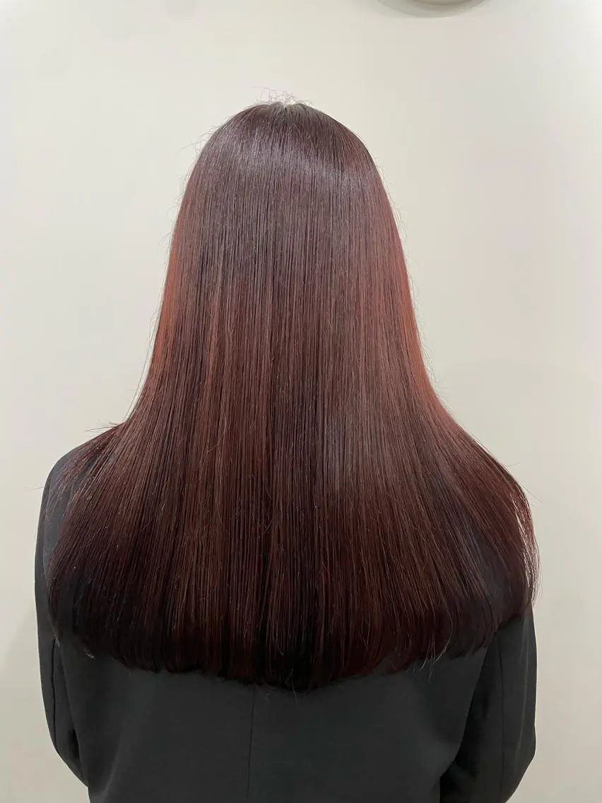 ロング カラー パーマ ヘアアレンジ くびれレイヤー/艶 カラー　MADOKAのヘアスタイル