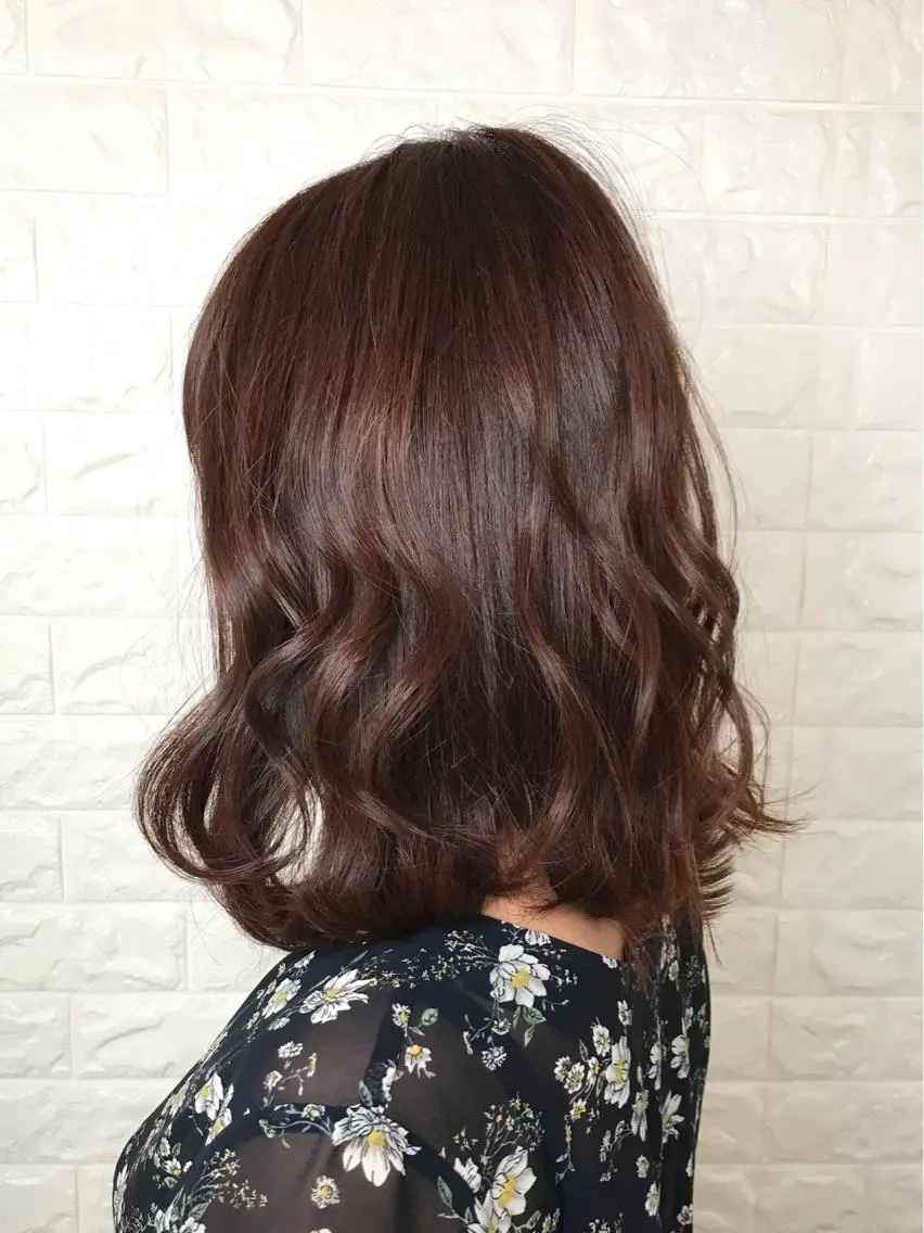 ミディアム カラー ブラウンカラー イルミナカラー 髪質改善縮毛矯正 美容師✂️山崎竜二のヘアスタイル