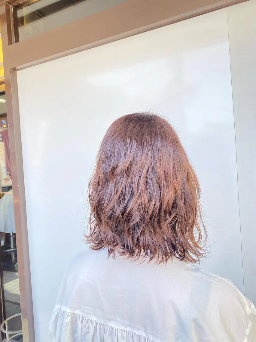 ミディアム ミディアムパーマ メンズサロン AXLのヘアスタイル