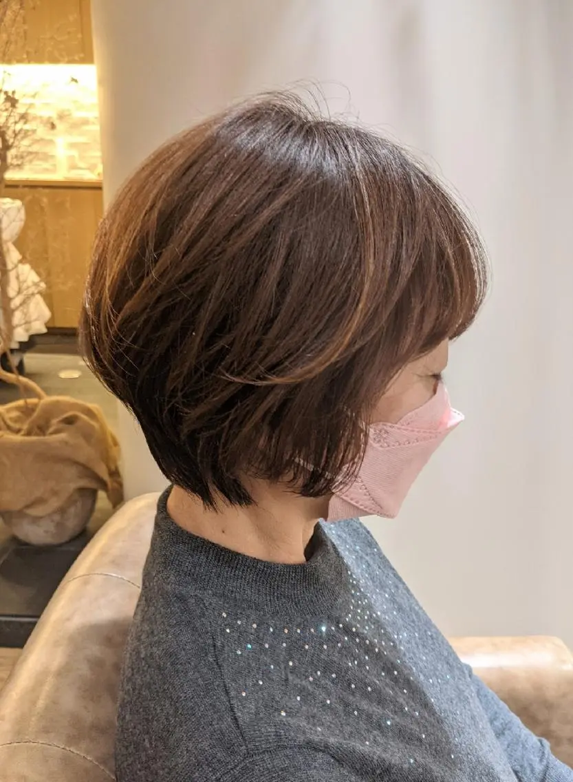 ショート ショートヘア 小顔カット マエハラ ナナのヘアスタイル