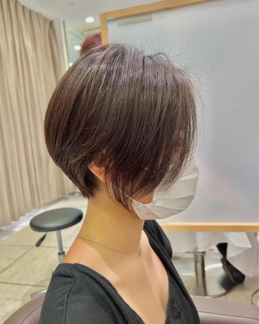 ショート カット ヘアカラー トリートメント 大人ショート/ 高下将一のヘアスタイル