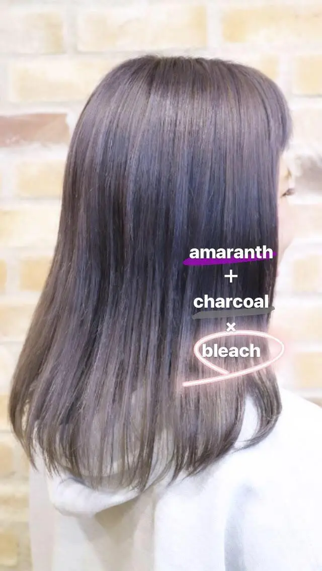 セミロング カラー 斉藤 貴也のヘアスタイル