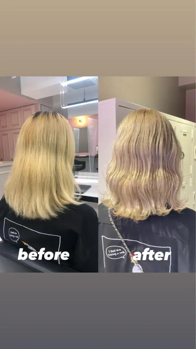 ミディアム カラー パーマ ヘアアレンジ メンズ キッズ ネイル マツエク・マツパ ベージュカラー ブロンド ミルクティーベージュ ホワイトベージュ ホワイト KANAMI 🌏のヘアスタイル