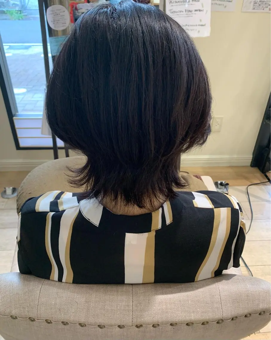 ミディアム カラー ミディアムレイヤー レイヤーカット カット ヘアカラー トリートメント 艶髪レイヤー上田 紗也🇰🇷💗のヘアスタイル