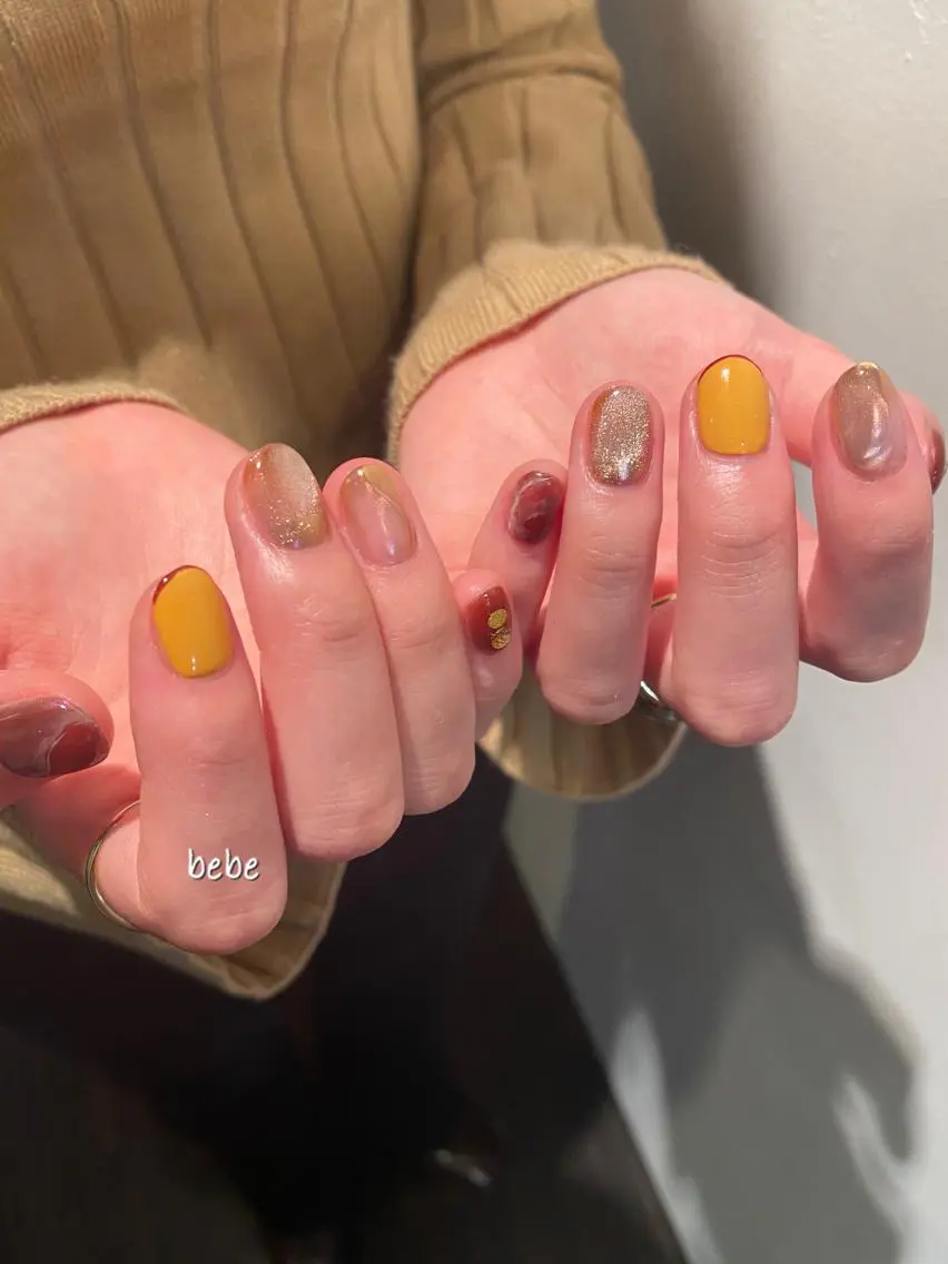 ネイル 成人式 ニュアンスネイル ハンドネイル Ann nailのネイルデザイン