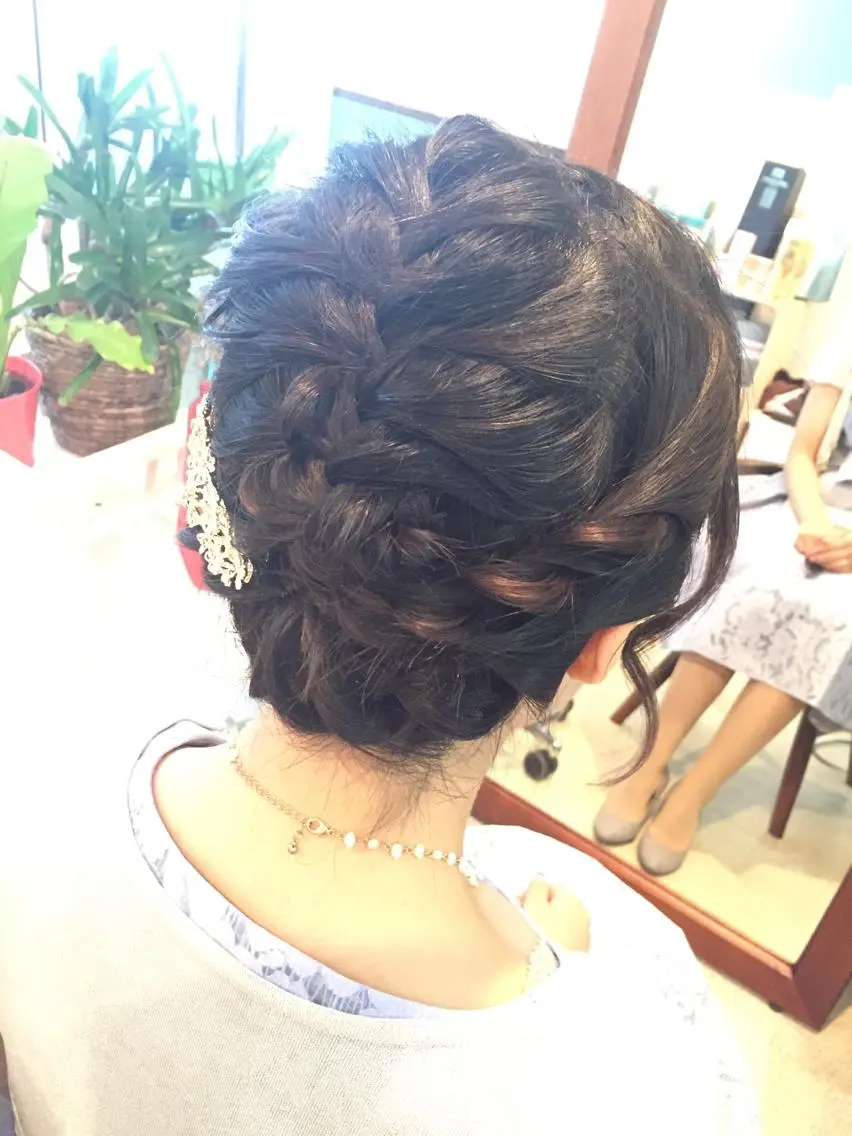 ショート ミディアム セミロング ロング ヘアアレンジ 早朝✨ヘアセット 着付け/清水玲歌のヘアスタイル