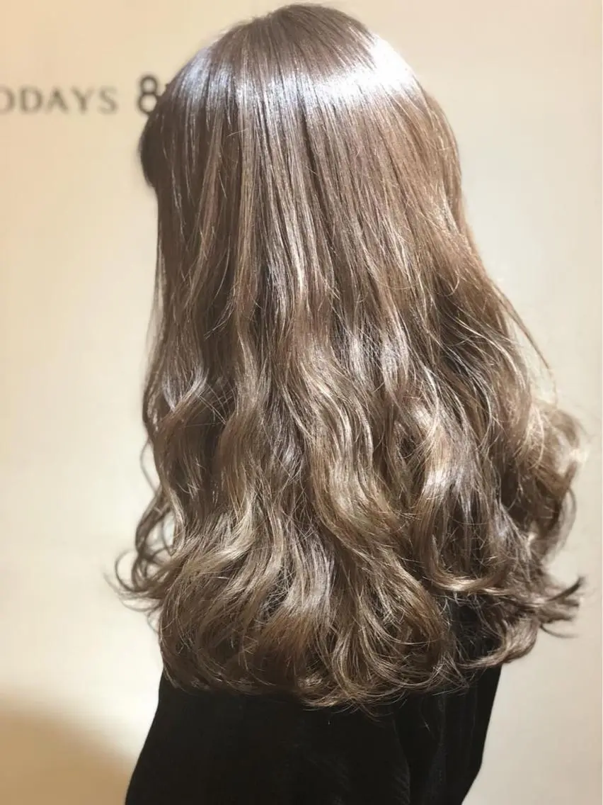 セミロング カラー ベージュカラー ハイライトカラー ハイライト ヘアカラー トリートメント 🧡ショートの達人 🧡SHOのヘアスタイル